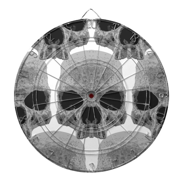 Goth-Schädel Dartscheibe (vorne)