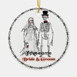 Goth Skeleton ornements Mariages