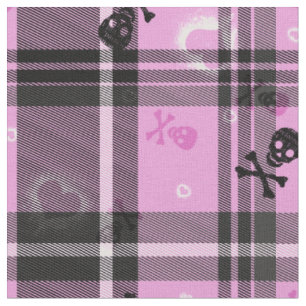 Goth Skull und Karierte Stoffe