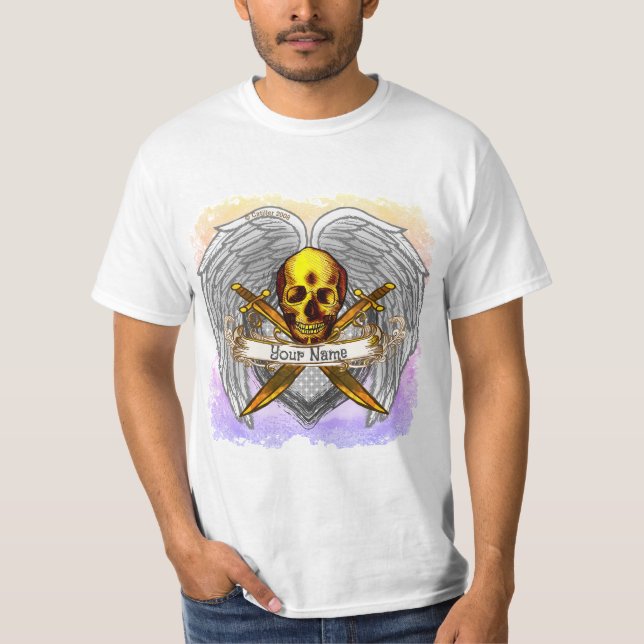 Goth skull Warrior  t-shirt (Devant)