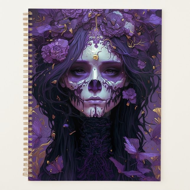 Goth Skull Woman Dark Imaginaire Art (Devant)