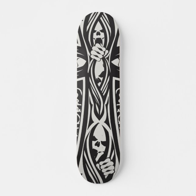 Goth Skulls Skateboard (Vorne)