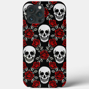 Goth Skulls und Rose Case-Mate iPhone Hülle