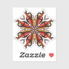 Goth Snakes Blume Tattoo Style Aufkleber