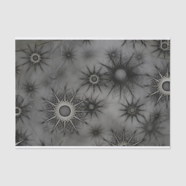 Goth Snowflake Tissue Paper Seidenpapier (Vorderseite)