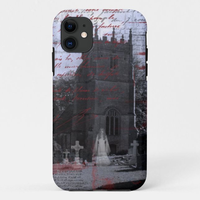 Goth Spuk Friedhof iPhone Case-Mate Hülle (Rückseite)