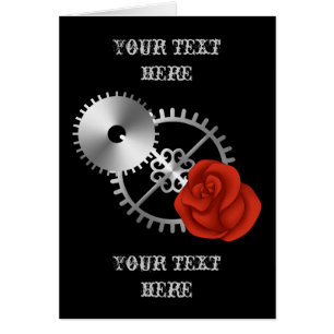 Goth steampunk viktorianische Rosen und Gänge