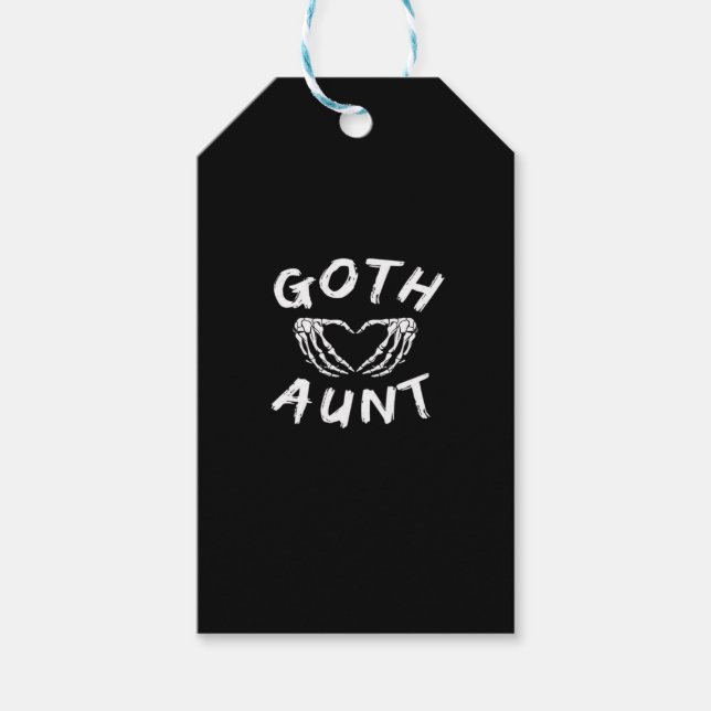 Goth Tante Funny Emo Tante Punk Niedlich Skelettha Geschenkanhänger (Vorderseite)
