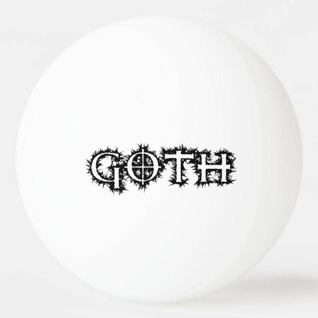 Goth Tischtennisball (Vorderseite)
