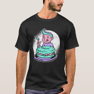 Goth-Torte Pastell-Goth-Ästhetik Gothic-Emo-Kleidu T-Shirt