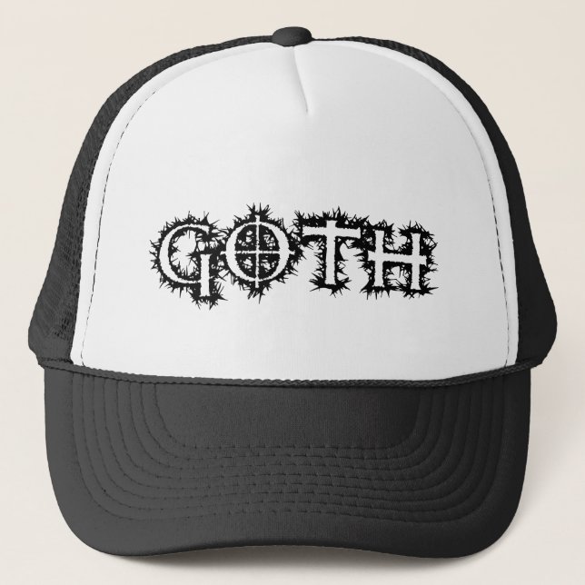 Goth Truckerkappe (Vorderseite)