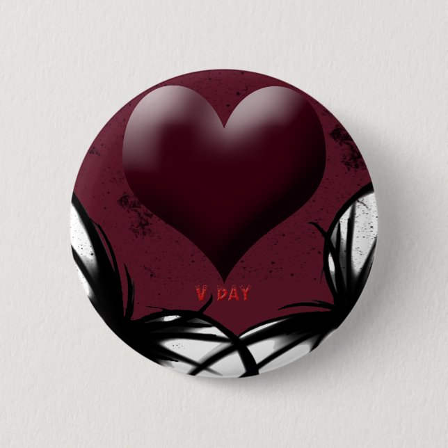 Goth V-Day Produkte Button (Vorderseite)