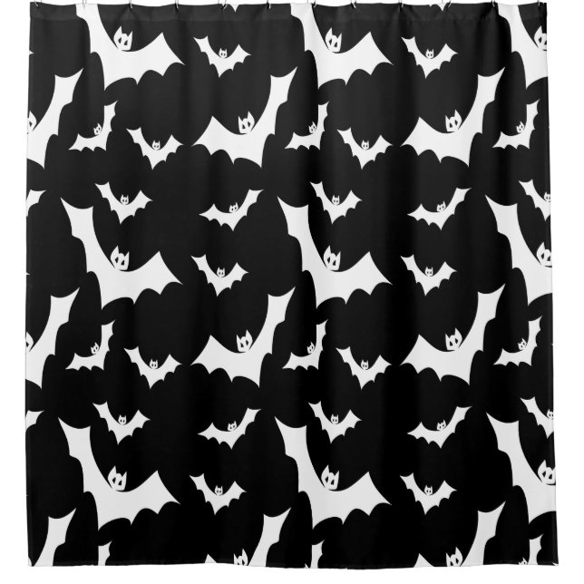 Goth Vampire Bats Duschvorhang (Vorderseite)
