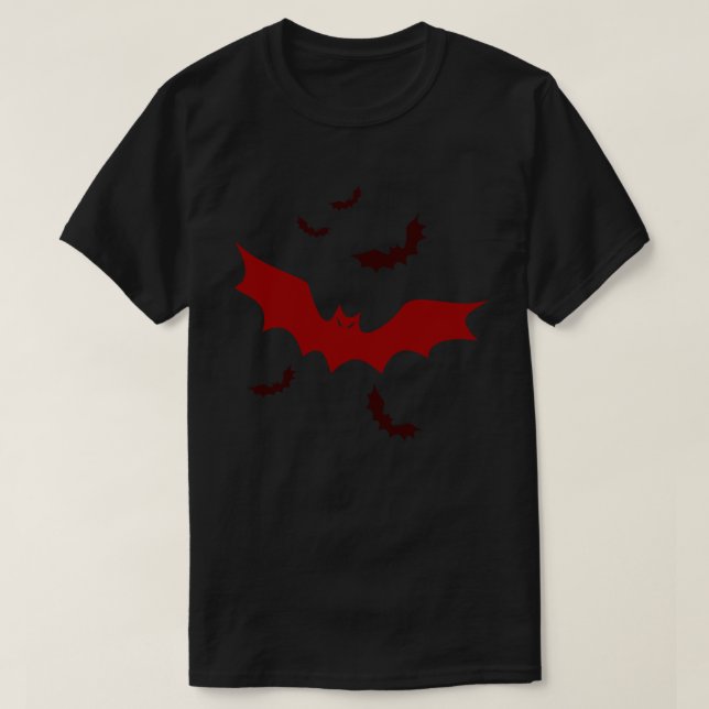 Goth Vampire Bats T-Shirt (Design vorne)