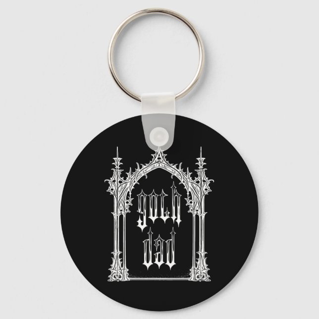 Goth Vater Vathers Day Halloween Gothic Streetwear Schlüsselanhänger (Vorderseite)