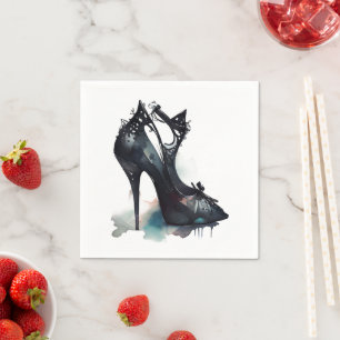 Goth Vogue Aquamariner Splash und Stiletto High Serviette