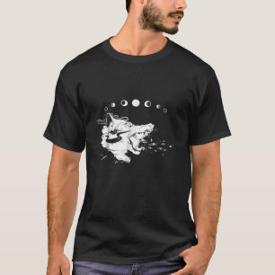 Goth Wolf mit Mondphasen, Hexenwerk T-Shirt