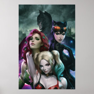Gotham City Sirens #1000 Comic Cover Variante Poster