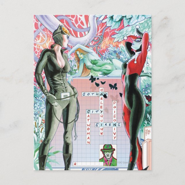 Gotham City Sirens Cv10 Postkarte (Vorderseite)