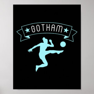 Gotham Fußball Fan Support Stadion Zeigen Sie Ihre Poster