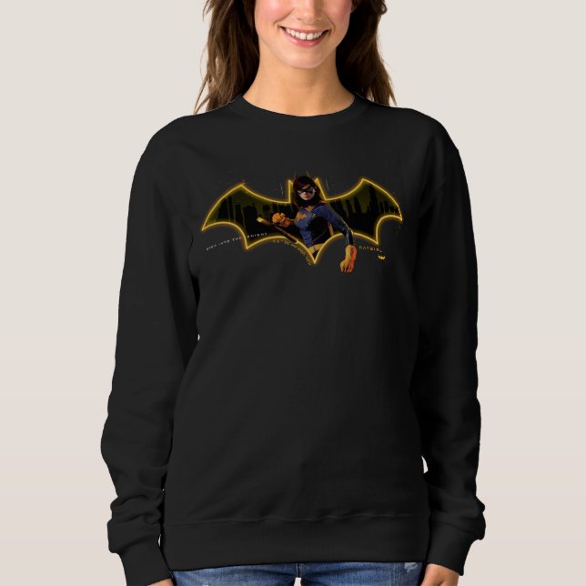 Gotham Knights Batgirl im Logo Sweatshirt (Vorderseite)
