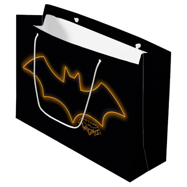 Gotham Knights Batgirl-Logo Große Geschenktüte (Vorderseite Schrägansicht)