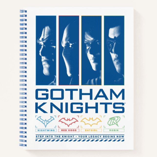 Gotham Knights Face Panels Notizbuch (Vorderseite)