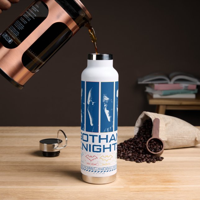 Gotham Knights Face Panels Trinkflasche (Kaffee)