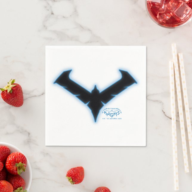 Gotham Knights-Nachts-Logo Serviette (Beispiel)