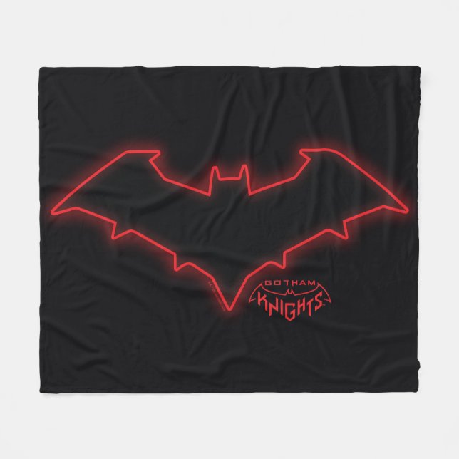 Gotham Knights Red Hood Logo Fleecedecke (Vorderseite (Horizontal))