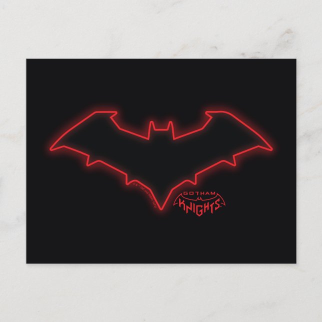 Gotham Knights Red Hood Logo Postkarte (Vorderseite)