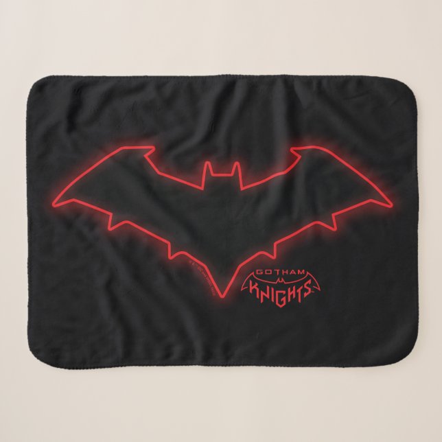 Gotham Knights Red Hood Logo Sherpadecke (Vorderseite (Horizontal))