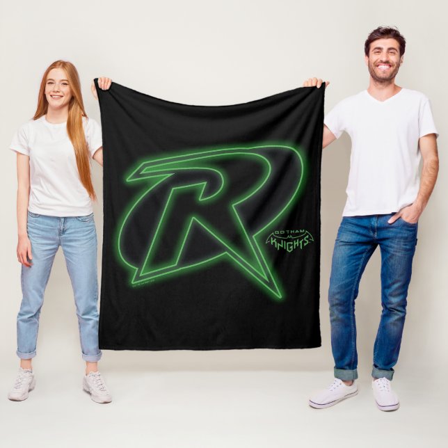 Gotham Knights Robin Logo Fleecedecke (Beispiel)