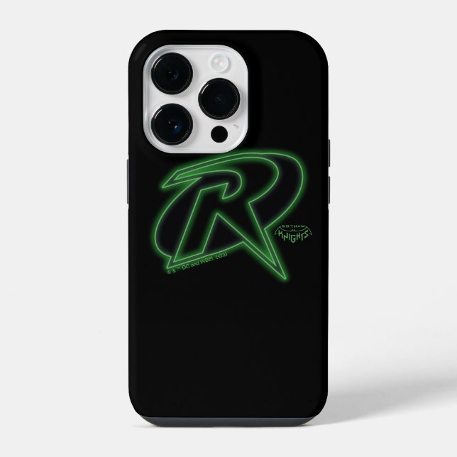 Gotham Knights Robin-Logo iPhone 14 Pro Hülle (Rückseite)