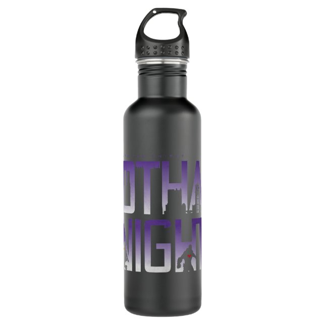 Gotham Knights-Silhouetten Edelstahlflasche (Vorderseite)