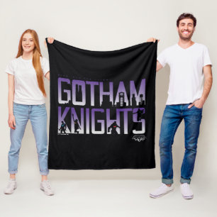 Gotham Knights-Silhouetten Fleecedecke