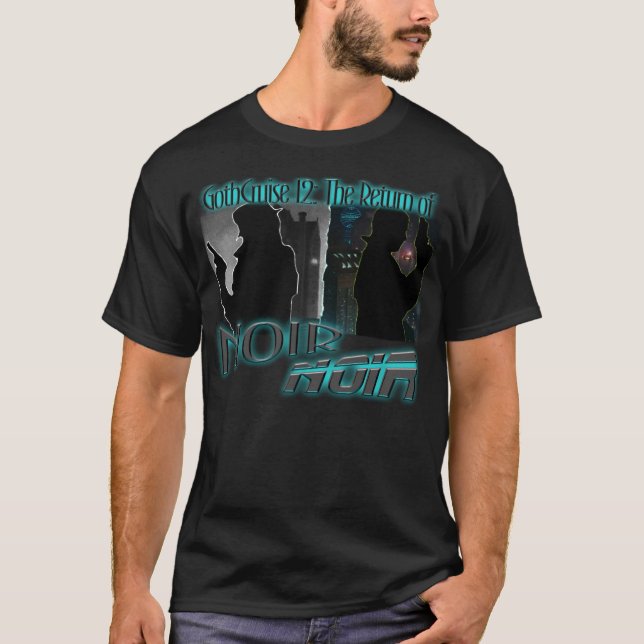 GothCruise 12: Die Rückkehr von Noir Noir 2 versah T-Shirt (Vorderseite)