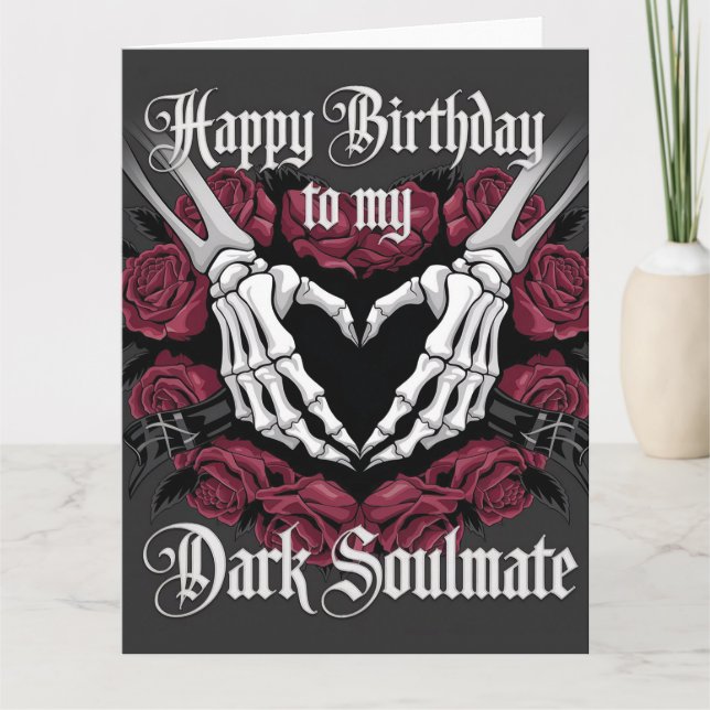 Gothday Design für Ihre dunkle Seelenverwandte Karte (Vorderseite)