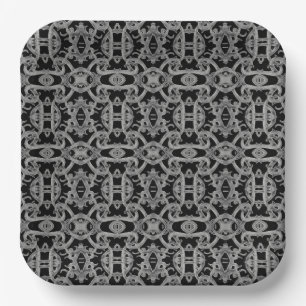 GOTHIC 23 cm Pappteller quadratisch
