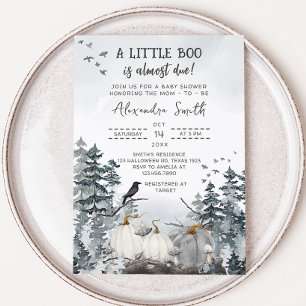 Gothic A Little Boo Baby Dusche Einladung