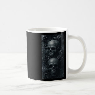 Gothic Aesthetic Grunge Skull Art Botanischer Edgy Kaffeetasse