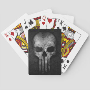 Gothic Alien Skull Spielkarten