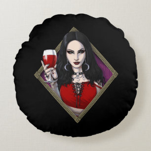 Gothic Alien Witch Rundes Kissen