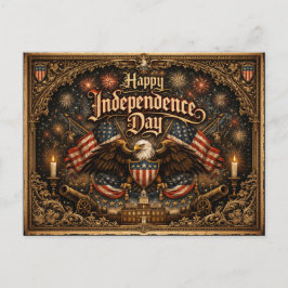 Gothic Americana Independence Day Feiertagspostkarte