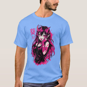 Gothic Anime Waifu Kawaii Manga Mädchen Grusel Hor T-Shirt