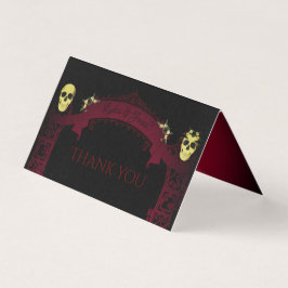 Gothic Arch Trellis and Skulls Wedding Vielen Dank