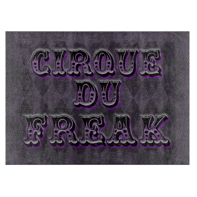 Gothic Argyle Cirque Du Freak Schneidebrett (Vorderseite)