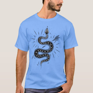 Gothic Arrow Snake Magic Wicca Satan Occult T-Shirt