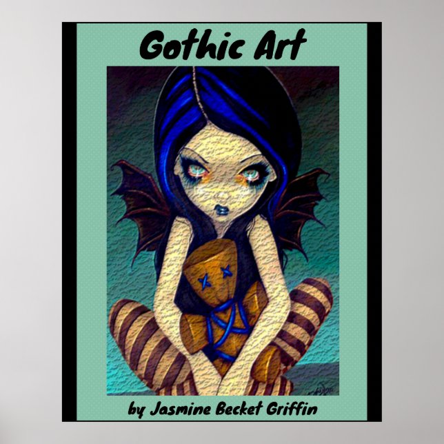 Gothic Art Fairy von Jasmine Becket Griffin Poster (Vorne)