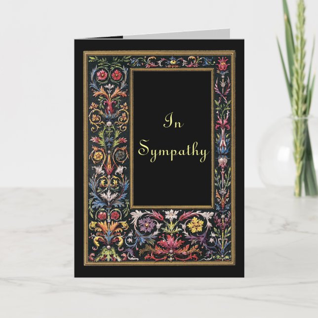 Gothic Art Sympathy Card individuell anpassbar Karte (Vorderseite)